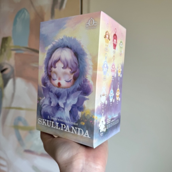 SKULLPANDA L'impressionnisme Series Plush Doll Keychain Pendant - 100% Authentic - Picture 2 of 7